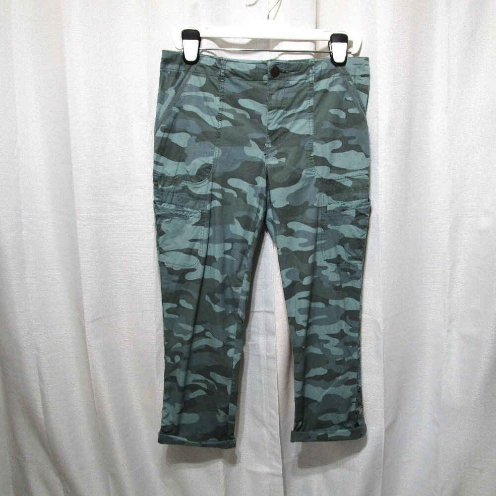 Democracy Women’s Flex-Ellent Camo Crop Pants Size 12